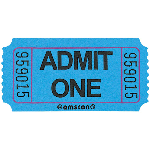Admit One Tickets - Blue
