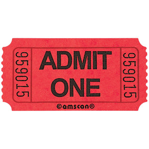 Admit One Tickets - Red