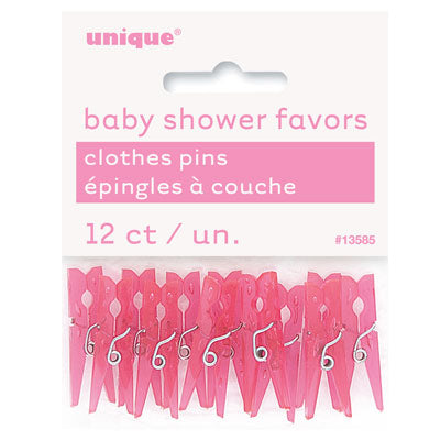 Mini Clothes Pins - Pink