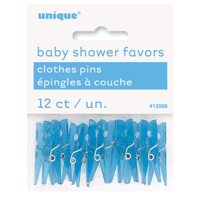 Mini Clothes Pins - Blue