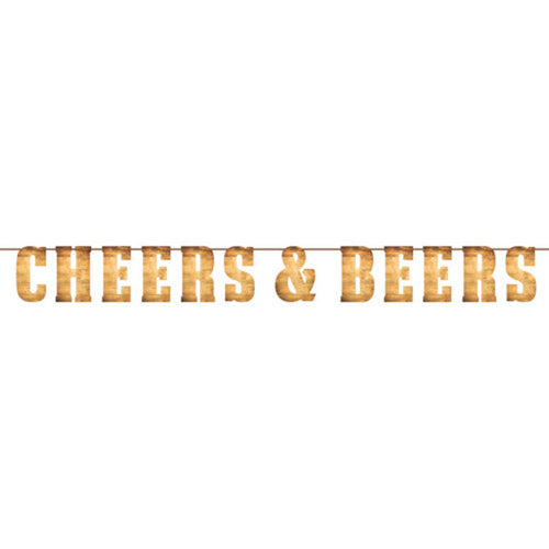 Cheers and Beers Letter Banner