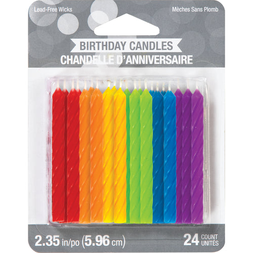 Bright Assorted Birthday Candles