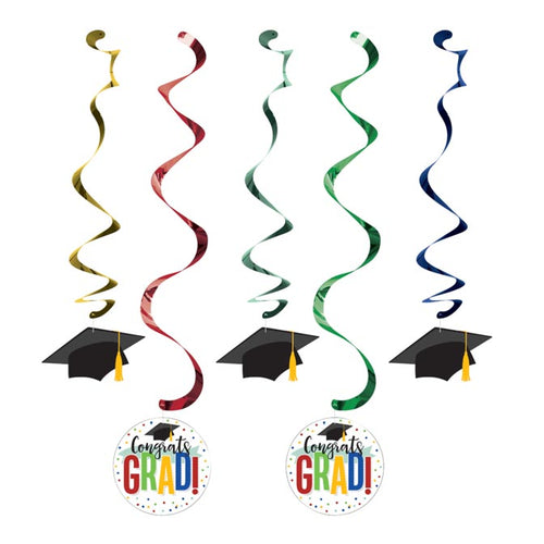 Colourful Grad Hanging Swirls