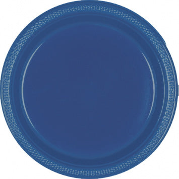 Navy Blue Plastic Dinner Plates
