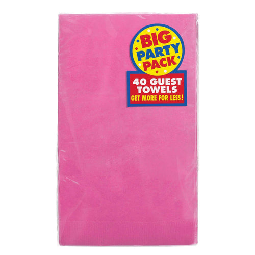 Candy Pink Guest Towels - 40ct