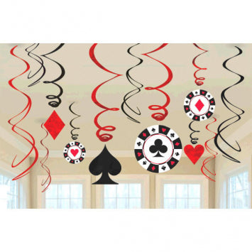 Casino Hanging Swirls