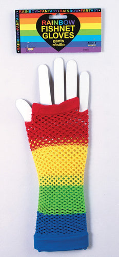 Fishnet Gloves - Rainbow