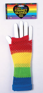 Fishnet Gloves - Rainbow