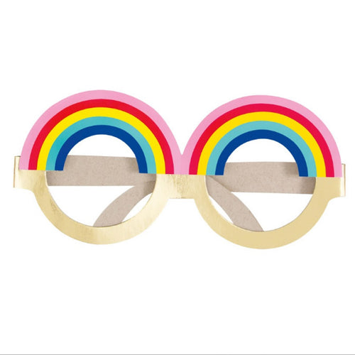 Rainbow Paper Glasses
