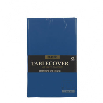 Navy Blue Round Table Cover
