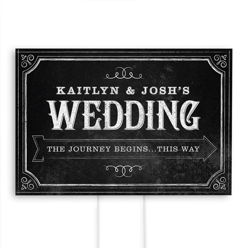 Directional Wedding Sign