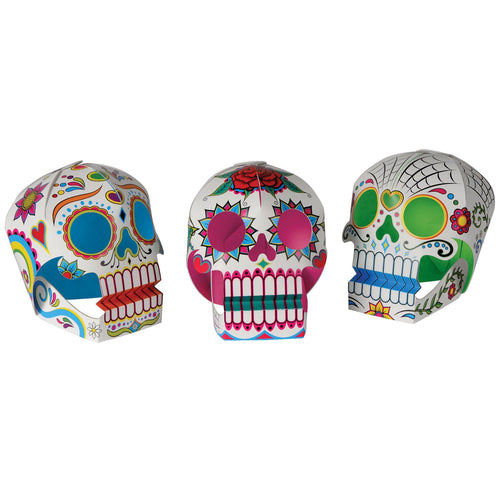 3D Sugarskull Centerpieces - 3ct