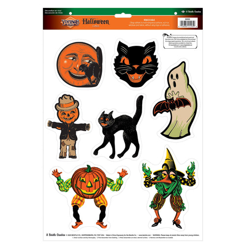 Vintage Halloween Window Clings