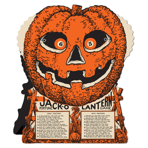 Vintage Jack o Lantern Fortune Wheel Game