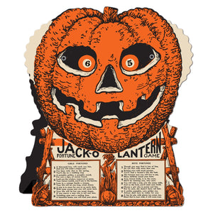 Vintage Jack o Lantern Fortune Wheel Game