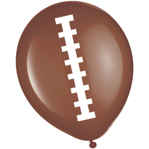 Football Latex Balloons - 6ct