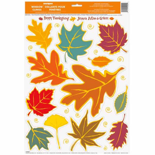 Fall Leaves Window Clings