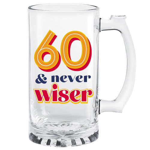 60th Birthday Beer Mug