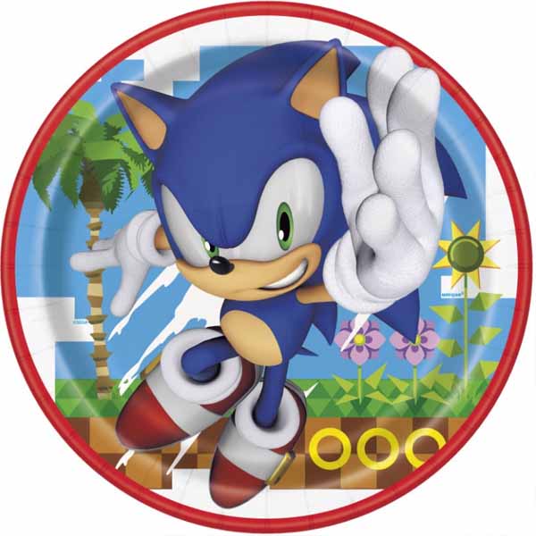 Sonic The Hedgehog Dinner Plates