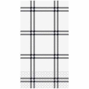 Modern Thanksgiving Plaid Guest Towels - 16ct