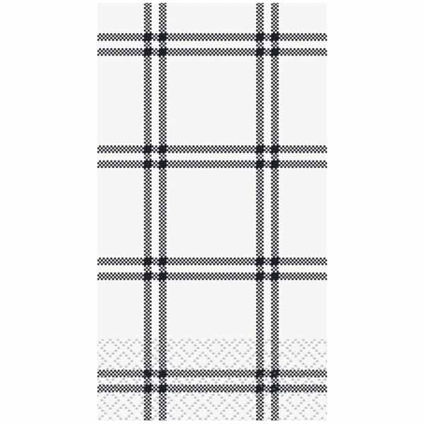 Modern Thanksgiving Plaid Guest Towels - 16ct