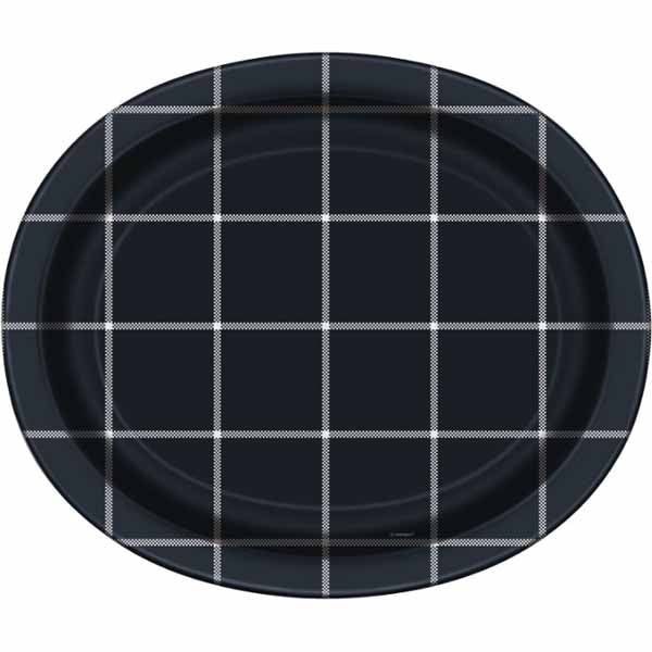 Modern Thanksgiving Oval Platters - 8ct