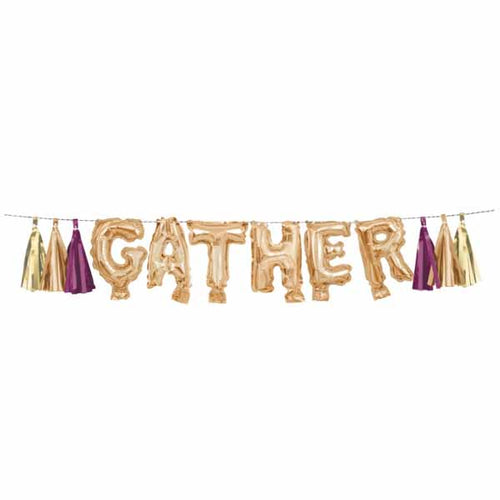 Gather Balloon Banner and Tassels