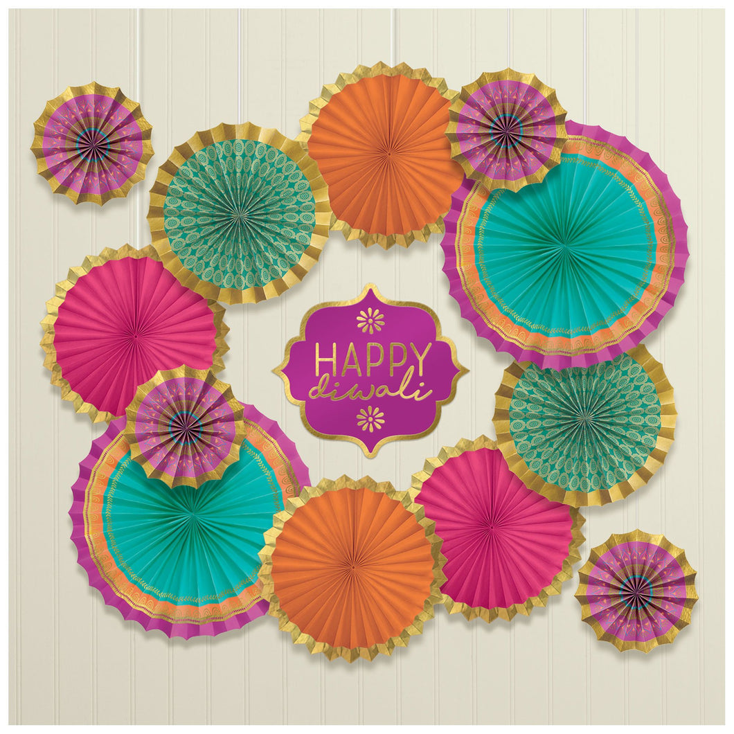 Diwali Paper Fan Decor Kit