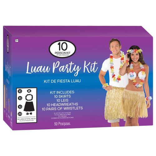 Luau Party Kit For 10 People