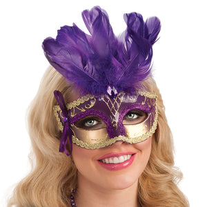 Purple Feather Mask