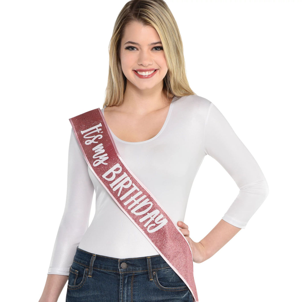 Blush Birthday Sash