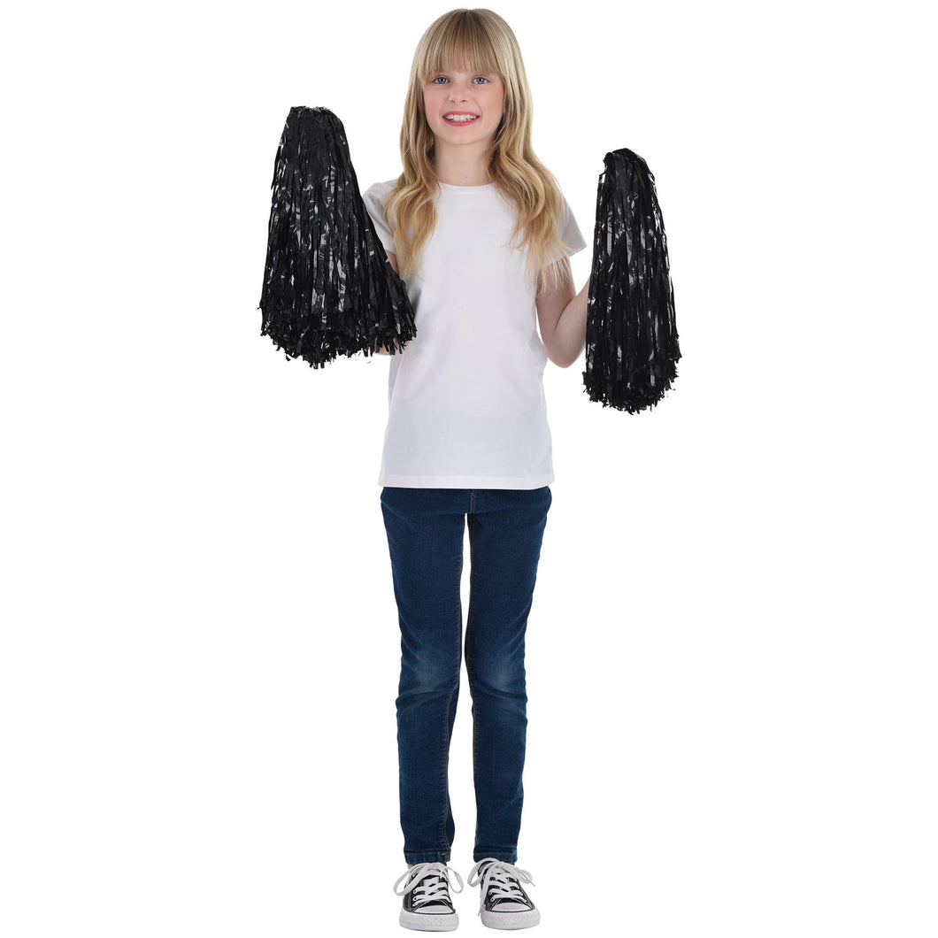 Black Pom-Poms