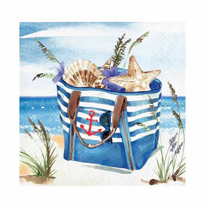 Seaside Summer Beverage Napkins