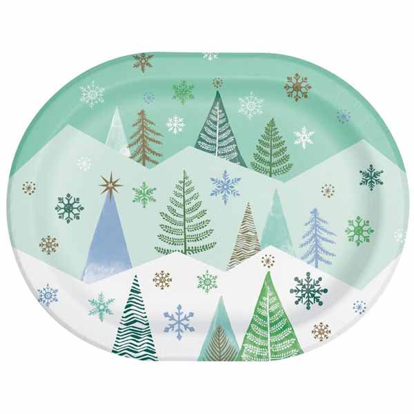 Winter Wonderland Oval Platters