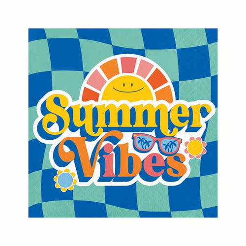 Summer Vibes Beverage Napkins