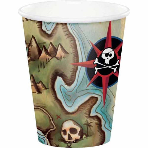 Pirate Map 9oz Cups