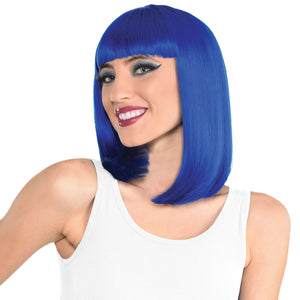 Blue Bob Wig