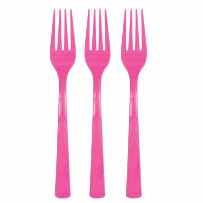 Candy Pink Assorted Cutlery - 12ct