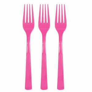 Candy Pink Assorted Cutlery - 12ct