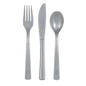 Silver Assorted Cutlery - 12ct