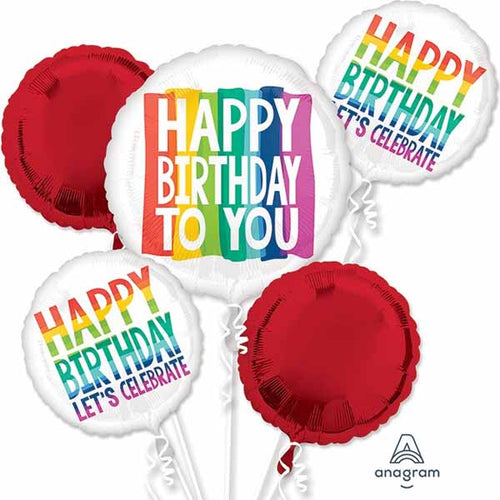 Rainbow Wishes Foil Balloon Set
