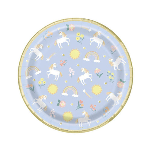 Dainty Unicorn Dessert Plates