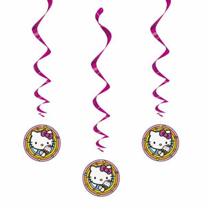 Hello Kitty Hanging Swirls - 3ct