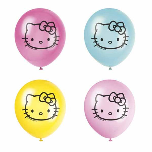 Hello Kitty Latex Balloons - 8ct