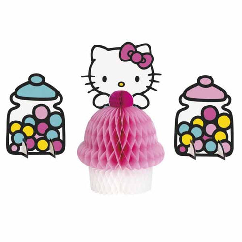 Hello Kitty Honeycomb Centerpieces - 3ct