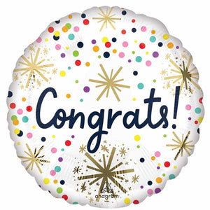 Confetti Congrats 18" Foil Balloon