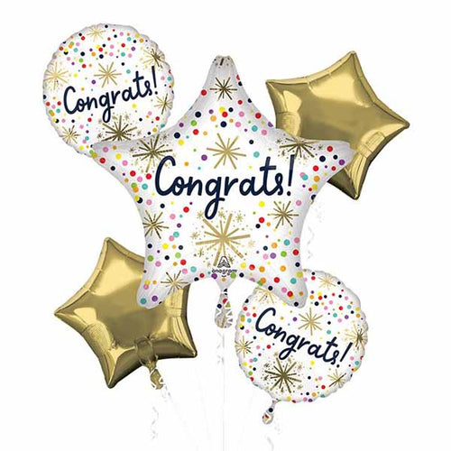 Confetti Congrats Foil Balloon Set