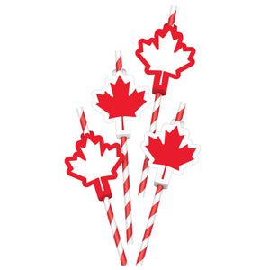 Canada Day Straws - 12ct