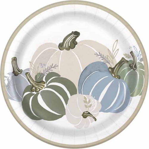 Pastel Thanksgiving Dinner Plates - 8ct
