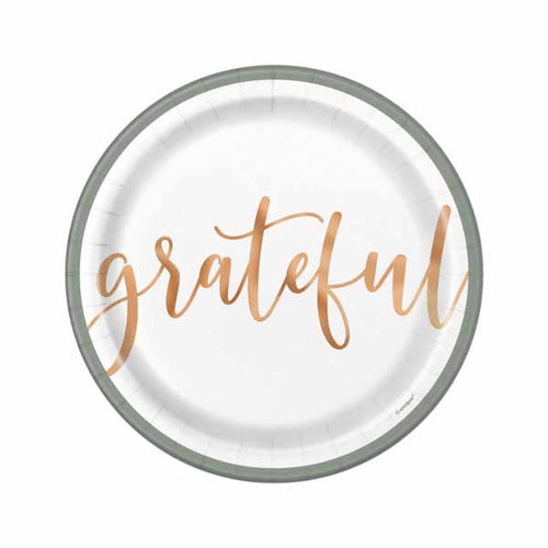 Pastel Thanksgiving Dessert Plates - 8ct